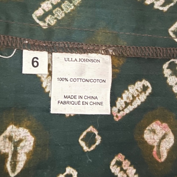 Ulla Johnson Alejandra Cotton Midi Skirt in Jasper Size 6 - Picture 7 of 8